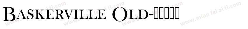 Baskerville Old字体转换
